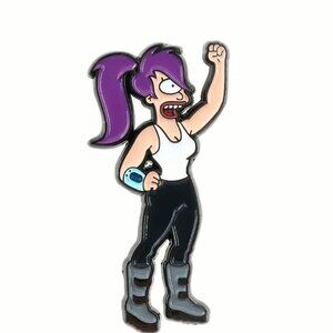 2 for 15 - Futurama Leela, Collectible Enamel Pin, Cartoon Pin, Animated Leela